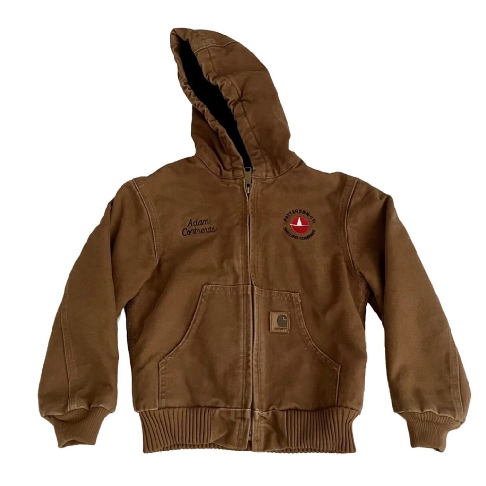 Carhartt Jacket Youth Duck Brown YYJ130 Size 6/7 Small